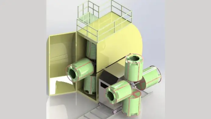Two Arm Rotomolding Machine Manufacturer